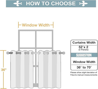 ChrisDowa Small Window Curtains