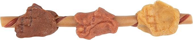 SmartBones Smart Kabobz, Treat Your Dog to a Rawhide-Free Chew Made With Real Chicken, Beef and Pork, 12 Count (Pack of 1)