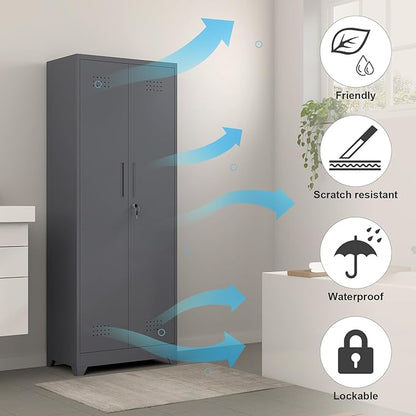 GREATMEET Broom Closet, Broom Closet Cabinet