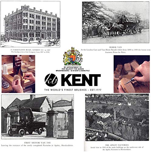 Kent 9T Black Graphite Fine Tooth and Wide Tooth Comb Detangler Hair Combs - Large Handmade and Saw-Cut Dressing Combs - Wet Hair Comb for Women and Durable Grooming for Men Made in England