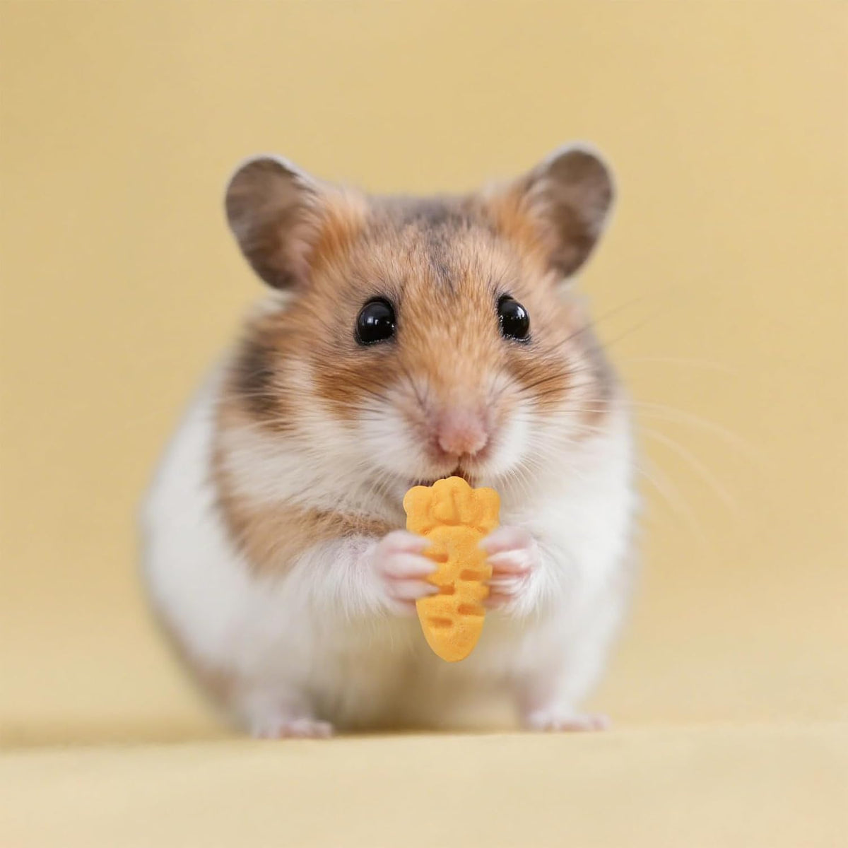 Abizoo Hamster & Gerbil Treats, Crunchy Baked Hamster Snacks with Carrot and Yeast, Natural Training Reward Chew Treats for Small Animals, Supports Digestion and Dental Health