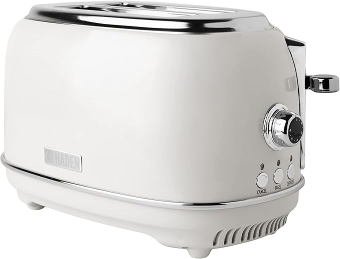 Haden Heritage 2-Slice Wide-Slot Toaster, Stainless-Steel Bread Toaster