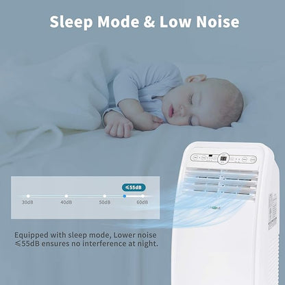 Uhome Portable Air Conditioner, 8000 BTU Compact AC Unit