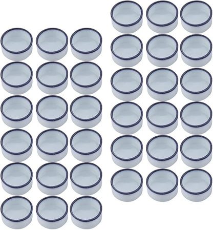 36 Pcs Spider Micro Water Bowl Mini Ceramic Dish for Tarantula Spider Millipede Tiny Reptile Insect (0.86" D, 0.43" H)