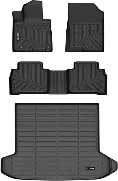 All Weather Car Floor Mats & Cargo Liner for 2022-2025 2026 Hyundai Tucson (No Hybrid Models) Custom Fit Full Set Accessories - Black