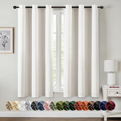 MIULEE Ivory Blackout Curtains