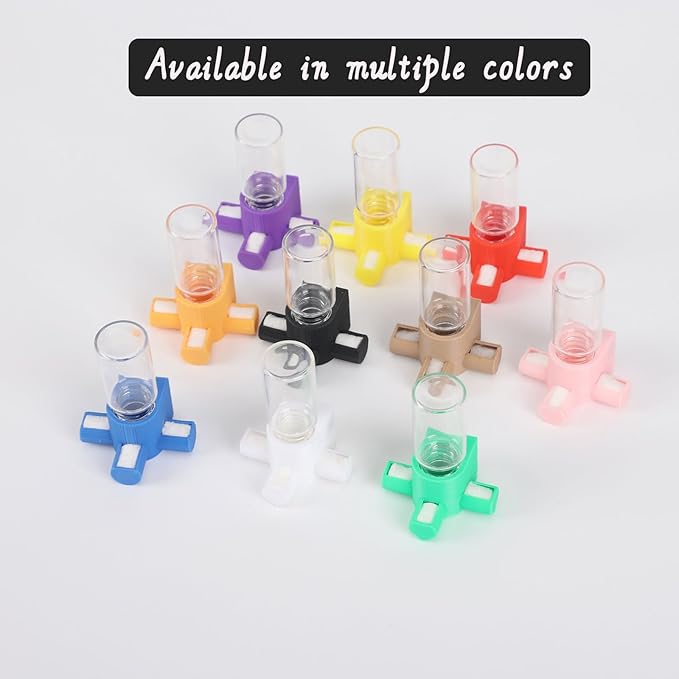 Jumping Spider Water Dispenser, Magnetic Hanging Feeder,Suitable for Jumping Spiders,Tarantulas, Praying Mantises,Arboreal Animals, and Other Small Animal Enclosure Accessories,5ML (Purple)