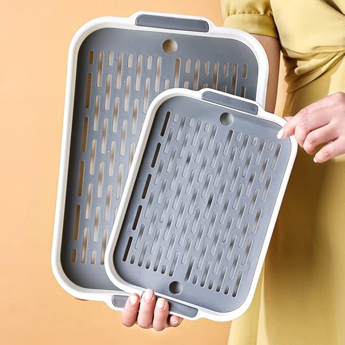 Gigicloud Rabbit Litter Box with Grate, 10.5 x 7.2 Inch Guinea Pig Litter Pan Anti-turnover Pet Toilet Potty Trainer Corner Guinea Pig Training Pan Cage with Toilet Tray For Rabbit Chinchilla Guinea