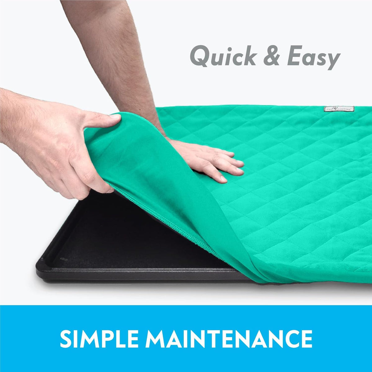 Paw Inspired Fitted Fleece Liner for Ferret Nation, Critter Nation Cage for Ferrets, Rats, Chinchillas, Hedgehogs & Other Small Animals (Green, Bottom Pan Liner)