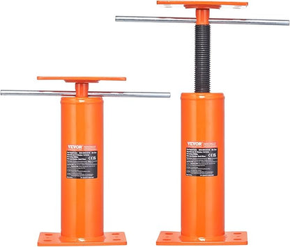 VEVOR House Floor Jacks, 2 Pack, 12"-16" Height Range, 9700 lbs Max Load Capacity Per Unit, Adjustable Support Beam Basement Jack Post Pole for Leveling, Steel Telescoping Jack for Temporary Support