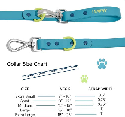 Wild One Dog Collar, Easy-Clean, All Weather Flex-Poly Strap with Metal, Durable, Dirt and Odor Resistant (Hudson, XL)