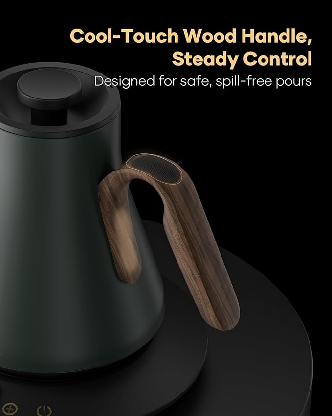 Cocinare FLOW B9 Gooseneck Electric Kettle, Precise Temperature Control