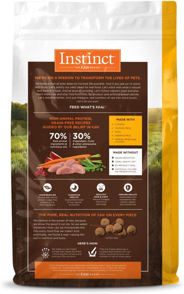 Instinct Original Chicken Dry Dog Food, 22.5 lb. Bag