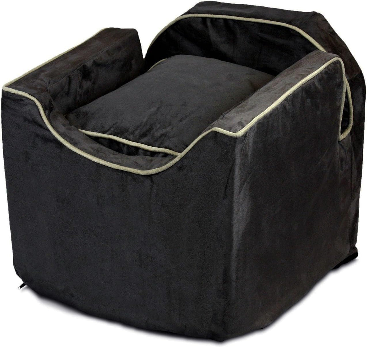 Snoozer Small Luxury Lookout Car Seat, Black and Herringbone