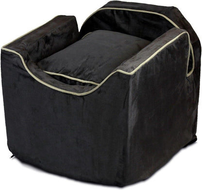 Snoozer Small Luxury Lookout Car Seat, Black and Herringbone