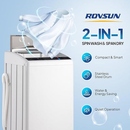 ROVSUN 3.5CuFt Portable Clothes Dryer and 25LBS Full-Automatic Washing Machine