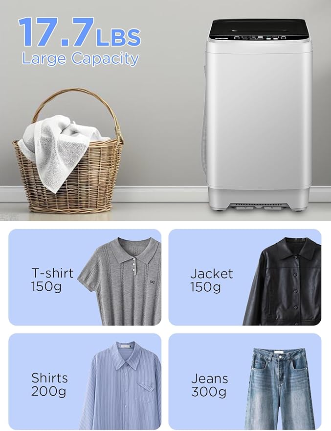 17.7 lbs Full Automatic Washing Machine