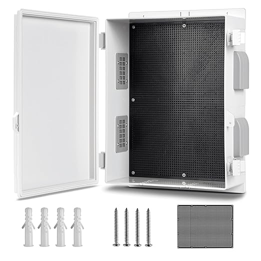 Outdoor Waterproof Electrical Junction Box, ABS Water Resistant Enclosure