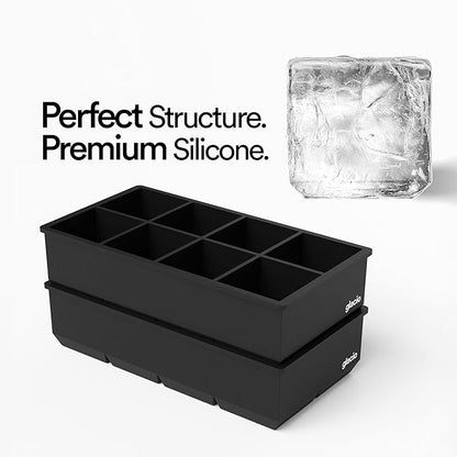 Ice Cube Molds – 2-Pack Silicone Trays