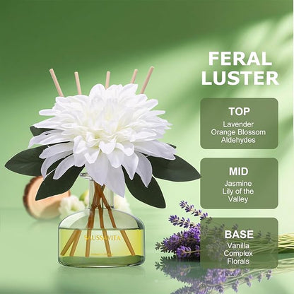 Reed Diffusers Set unfettered Dew Scent, Bathroom Floral Scent Diffuser