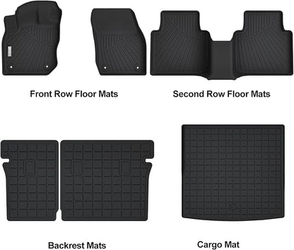 Floor Mats &Cargo Liner Fit for 2025 2026 Volkswagen Tiguan,All Weather Protection TPE, Anti-Slip Mats & Trunk Mat for VW Tiguan Accessories