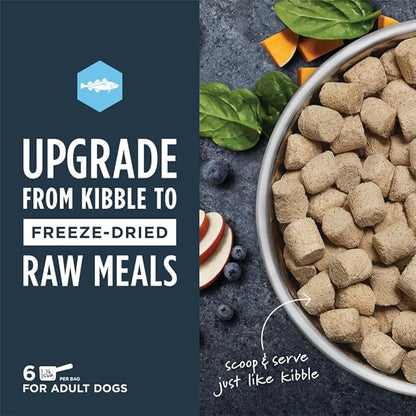 Instinct Freeze Dried Raw Meals, Natural Dry Dog Food, Grain Free - Wild Caught Pollock, 3 oz. Bag