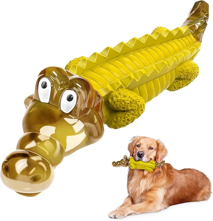 Indestructible Dog Chew Toys for Aggressive Chewers - Boredom and Stimulating Dog Toys for Small/Medium/Large Breed for Teeth Cleaning and Training
