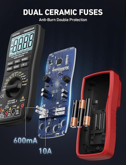 AstroAI Digital Multimeter TRMS 6000 Counts Volt Meter Ohmmeter Auto-Ranging