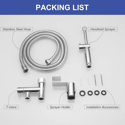 Chrome Handheld Bidet Sprayer for Toilet