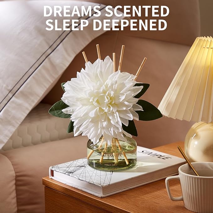 Reed Diffusers Set unfettered Dew Scent, Bathroom Floral Scent Diffuser