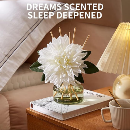 Reed Diffusers Set unfettered Dew Scent, Bathroom Floral Scent Diffuser