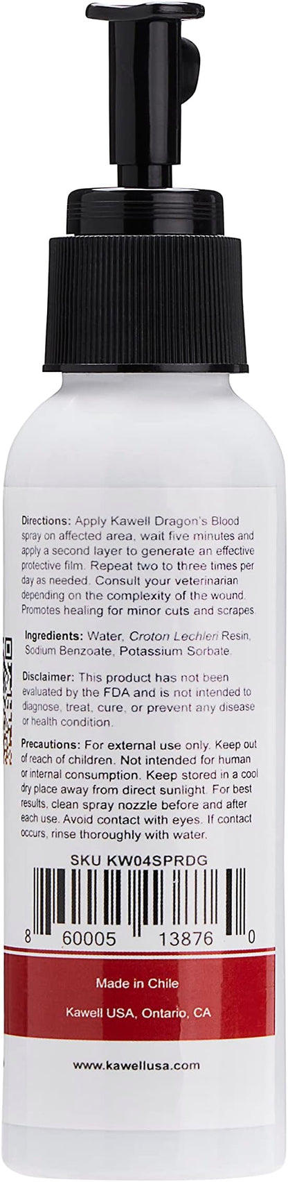 Kawell USA Dragon's Blood Extract Natural Healing Spray for Animal Skin and Wound Care, Healing Ointment & Antiseptic Spray for Injuries, Scrapes, Wounds, Rashes, Bites, and Other Skin Irritations