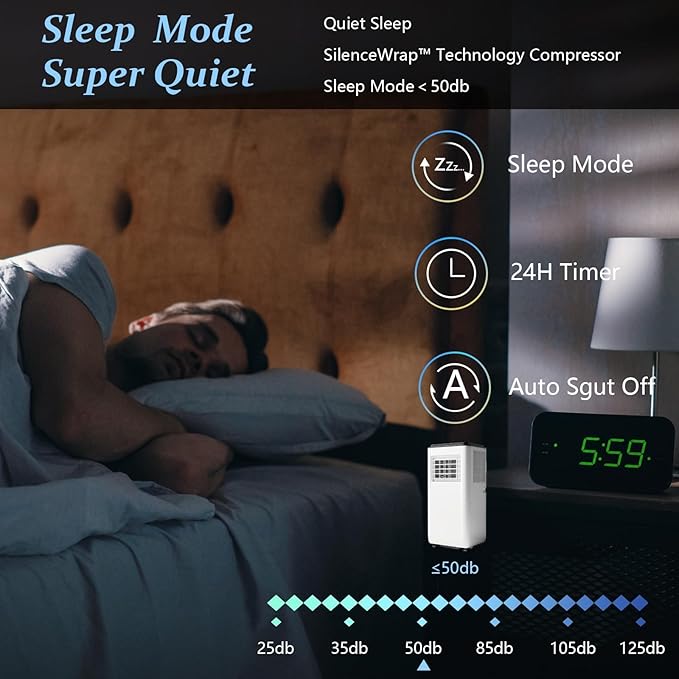 Portable Air Conditioners, 8000 BTU Cooling Capacity