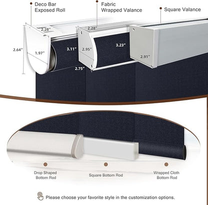 Motorized Roller Shade: 100% Blackout, Electric Blinds