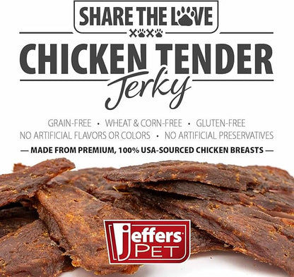 Jeffers Chicken Jerky Dog Treats, 24 oz Bag – Limited Ingredient, Healthy Training Snack, Grain Free, High Protein, 100% Real Chicken, Natural Made in USA, Perfect for Halloween & Christmas - 1 Pack