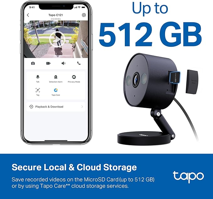 Tapo 2K+ Indoor/Outdoor Wired Security Camera