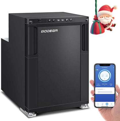 BODEGA [Upgraded 12 Volt Refrigerator, RV Refrigerator APP Control, 45L RV