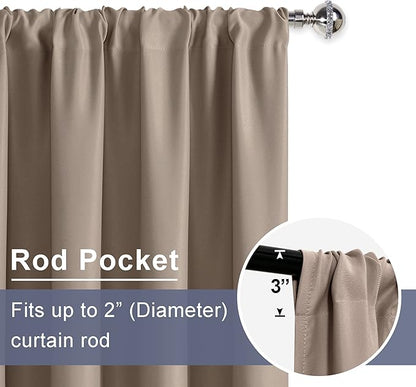 JIUZHEN Blackout Curtains for Bedroom