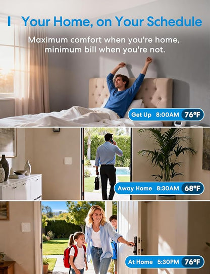 meross Smart Thermostat for Home, WiFi Thermostat Works