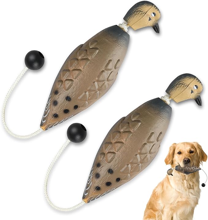 Archerest Dead Duck Dove Pheasant Dummy Bumper Toys for Waterfowl Hunting Retriever Dog Training, Floating Mallard Dummy Trainer Outdoor Soft Durable Realistic Fowl