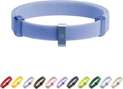 Safety Cat Collar - U.S. IDA Gold Awarding Design, Stretch Elastic Quick Release, Non Breakaway - Light Weight for Kitten, Neck Fit 5.9'-11.8' for All Small Large Cat,S(Blurple)