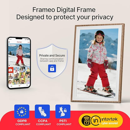 Frameo 10.1" Digital Picture Frame, Smart WiFi Digital Photo Frame