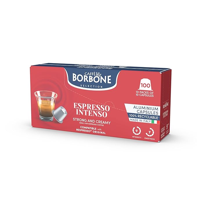 Caffè Borbone Espresso Intenso Aluminum Capsules Compatible