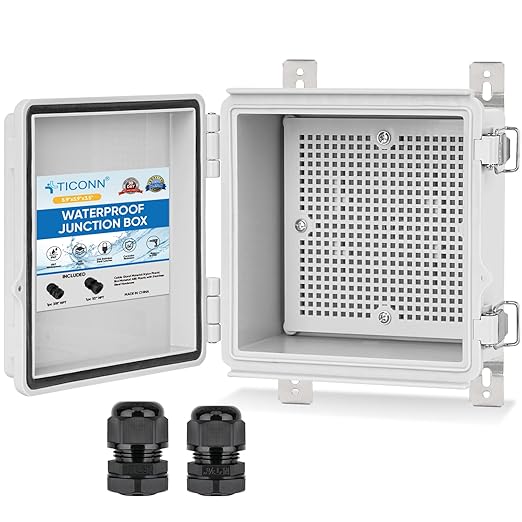TICONN Waterproof Electrical Junction Box IP67 ABS Plastic Enclosure