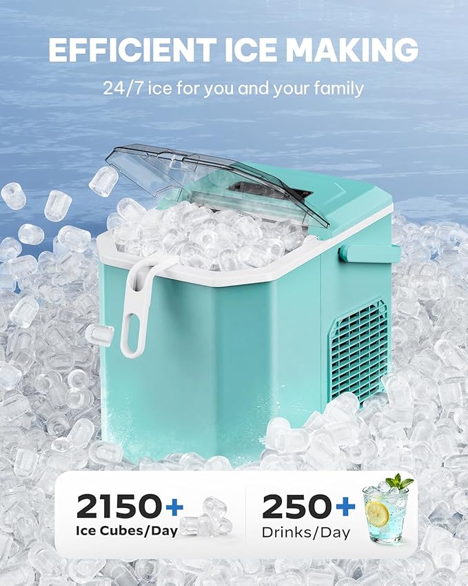 Silonn Ice Maker Countertop, Portable Ice Machine