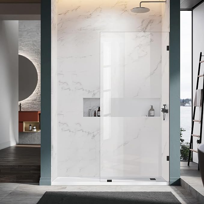 Bathroom Shower Glass Door 34 * 74"