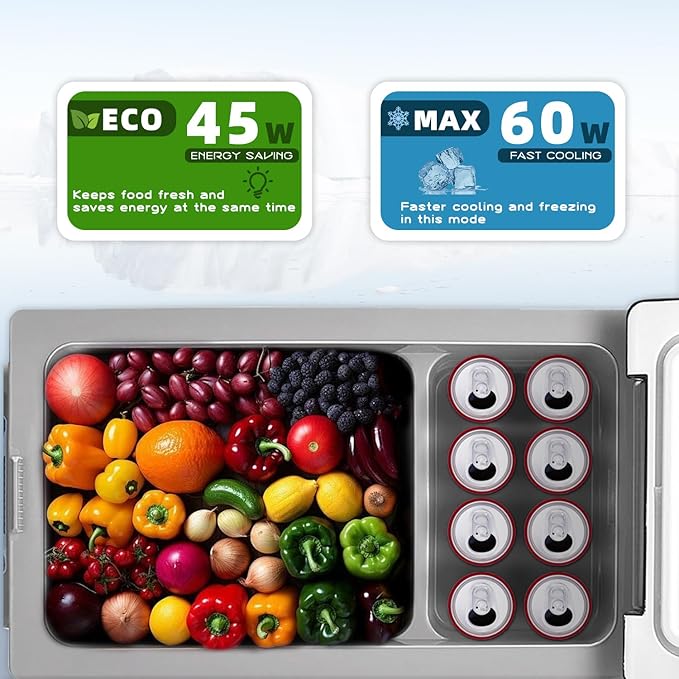 Alpicool CF55 Portable Freezer, 12 Volt Refrigerator, 52 Quart Fast Cooling 12V