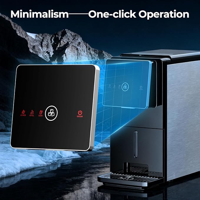 Antarctic Star Countertop Nugget Ice Maker, Self-Cleaning Portable Ice Machine