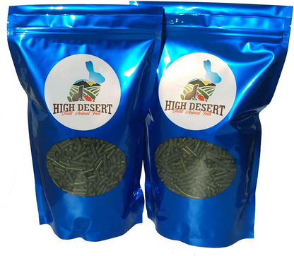 High Desert Timothy Grass Hay Pellets for Rabbits, Guinea Pigs, Chinchillas, and Small Pets