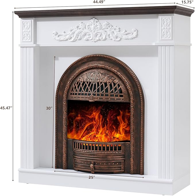 45" Birdcage-Style Electric Fireplace